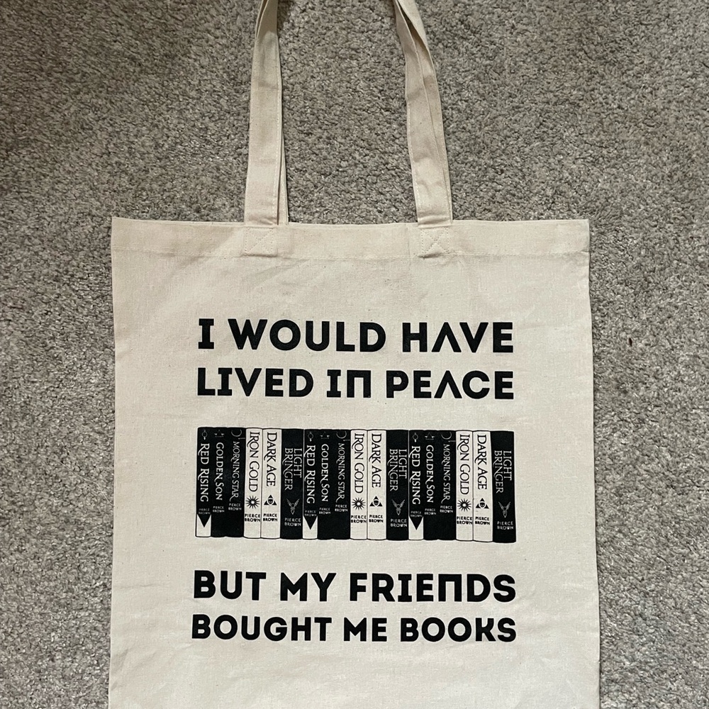 Pierce Brown Canvas Tote Bag